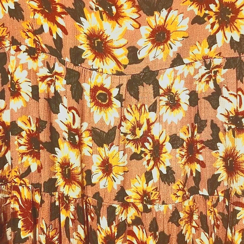 NWOT Natural Life daisies on pink print baby doll dress Size XS - Picture 3 of 6